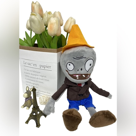 Cone-head Zombies Brown Coat Plush - Picture 7 of 7